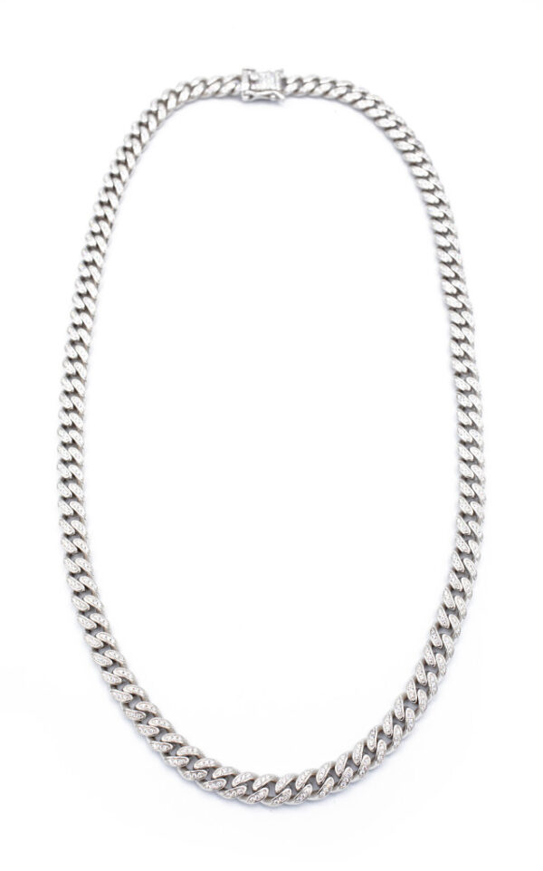 Chain Zirconi con taglio brillante, collana