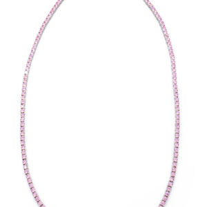 Tennis. Zirconi con taglio brillante, collana