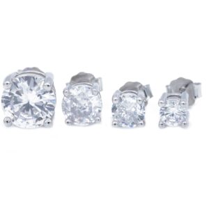 Orecchino, Zirconi con taglio ovale