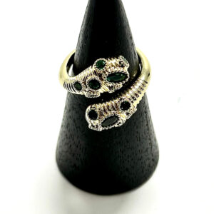 Anello serpente intrecciato