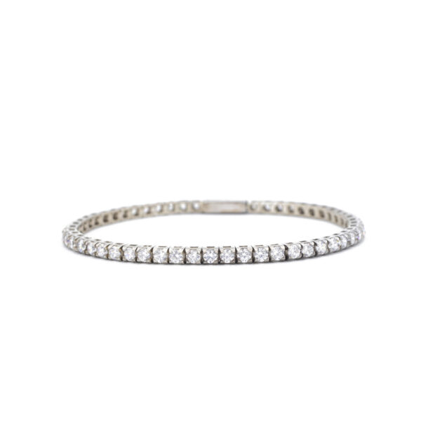 Tennis. Zirconi con taglio brillante, bracciale