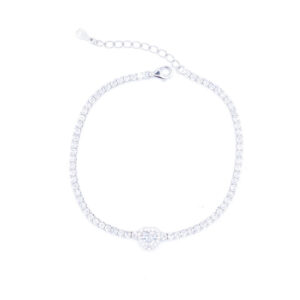 Tennis. Zirconi con cuore , bracciale